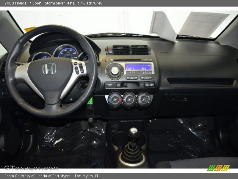 Storm Silver Metallic / Black/Grey 2008 Honda Fit Sport