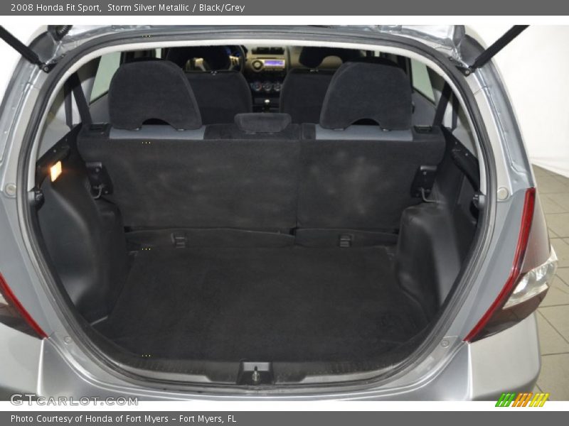 Storm Silver Metallic / Black/Grey 2008 Honda Fit Sport