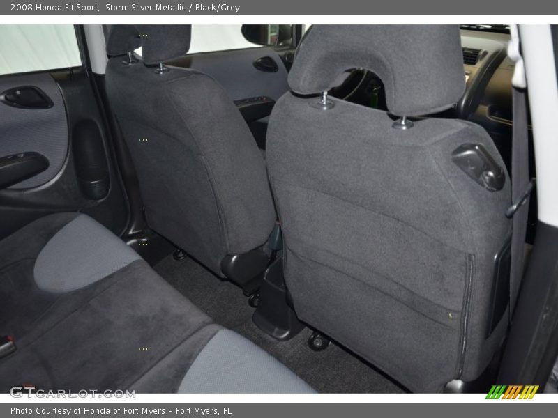 Storm Silver Metallic / Black/Grey 2008 Honda Fit Sport