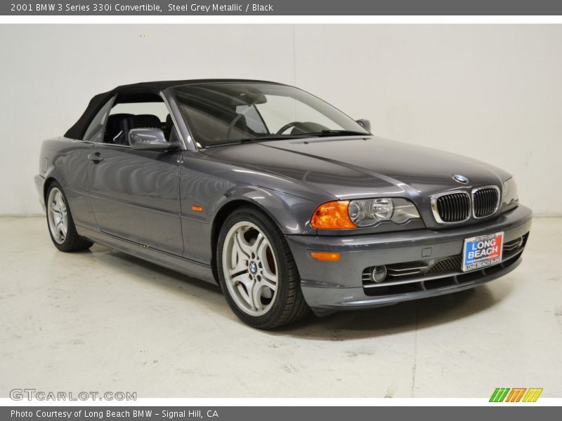 Steel Grey Metallic / Black 2001 BMW 3 Series 330i Convertible