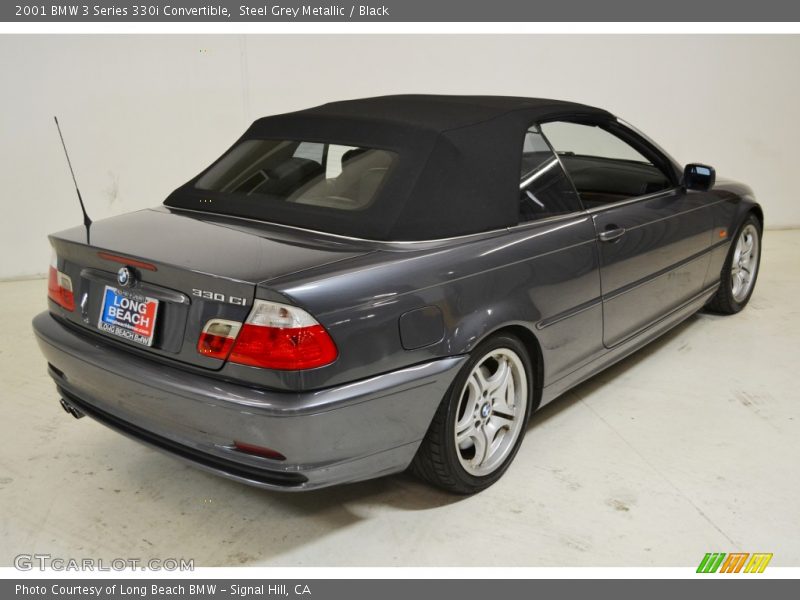 Steel Grey Metallic / Black 2001 BMW 3 Series 330i Convertible