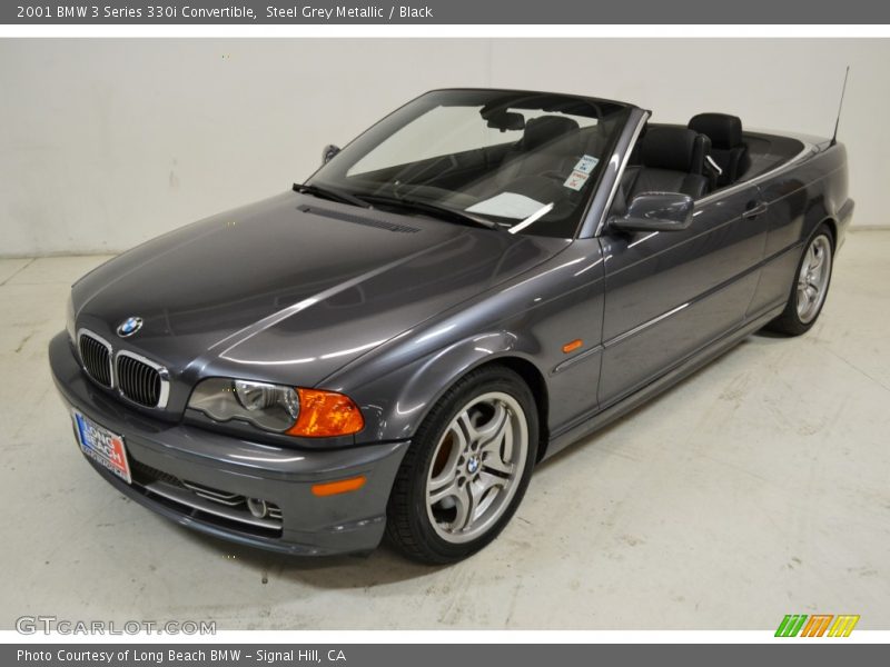 Steel Grey Metallic / Black 2001 BMW 3 Series 330i Convertible