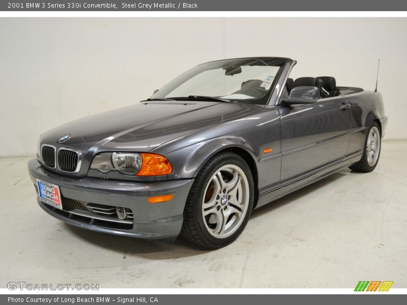 Steel Grey Metallic / Black 2001 BMW 3 Series 330i Convertible