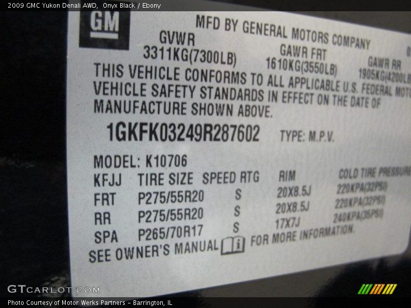 Onyx Black / Ebony 2009 GMC Yukon Denali AWD