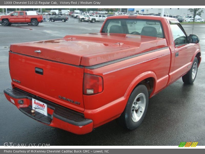 Victory Red / Medium Gray 1999 Chevrolet S10 LS Regular Cab
