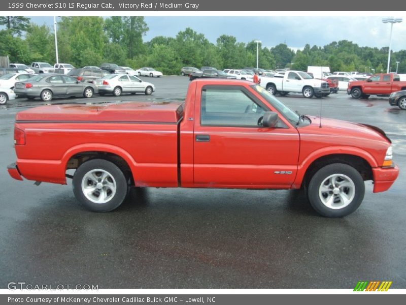 Victory Red / Medium Gray 1999 Chevrolet S10 LS Regular Cab
