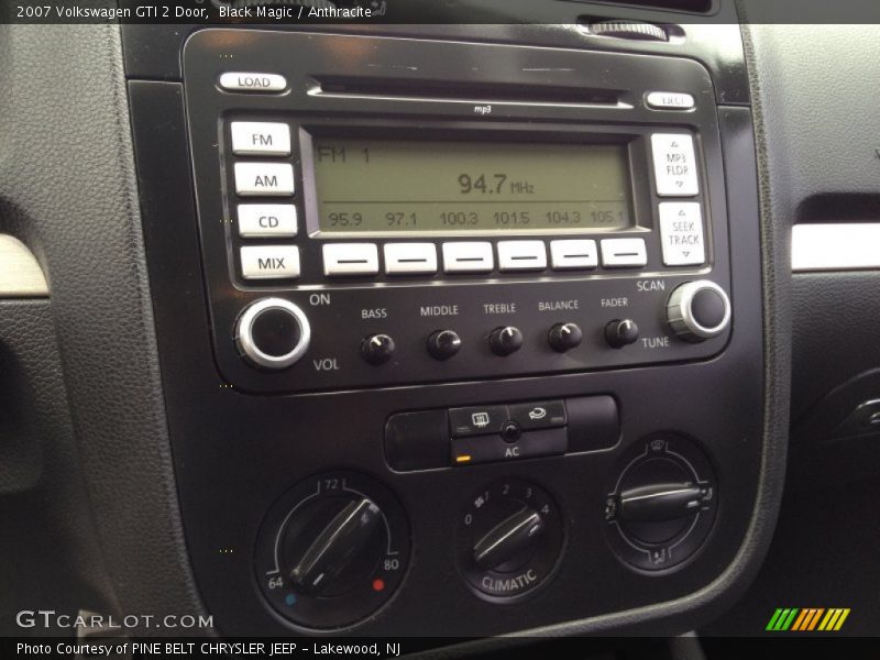 Black Magic / Anthracite 2007 Volkswagen GTI 2 Door