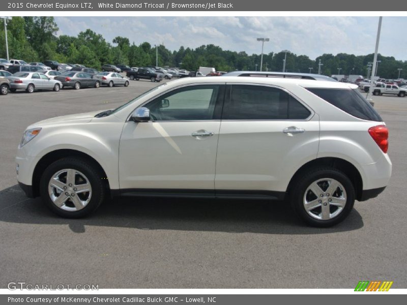 White Diamond Tricoat / Brownstone/Jet Black 2015 Chevrolet Equinox LTZ