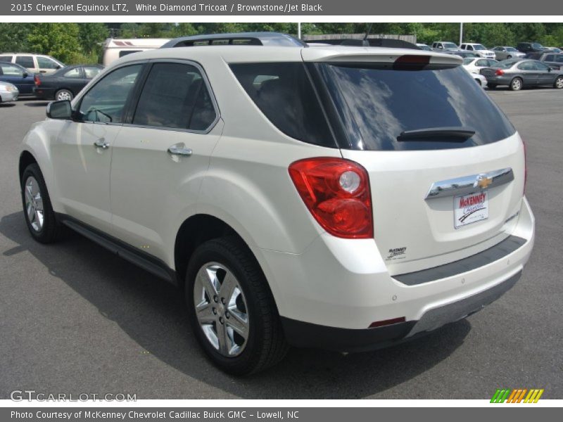 White Diamond Tricoat / Brownstone/Jet Black 2015 Chevrolet Equinox LTZ