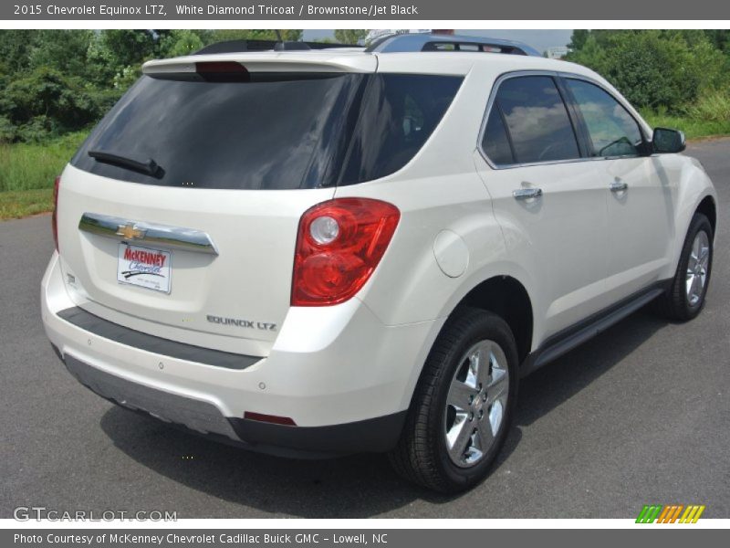 White Diamond Tricoat / Brownstone/Jet Black 2015 Chevrolet Equinox LTZ