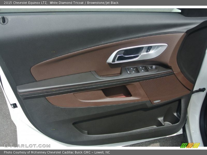 White Diamond Tricoat / Brownstone/Jet Black 2015 Chevrolet Equinox LTZ