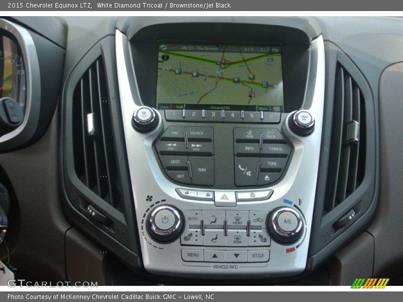 White Diamond Tricoat / Brownstone/Jet Black 2015 Chevrolet Equinox LTZ