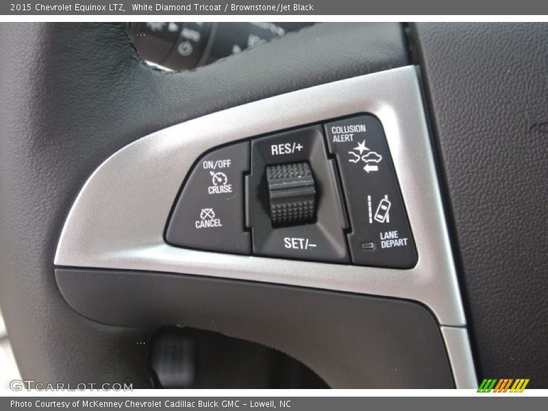White Diamond Tricoat / Brownstone/Jet Black 2015 Chevrolet Equinox LTZ