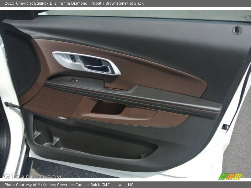 White Diamond Tricoat / Brownstone/Jet Black 2015 Chevrolet Equinox LTZ