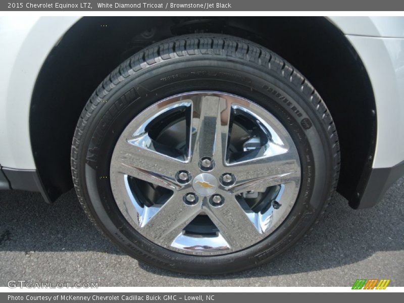 White Diamond Tricoat / Brownstone/Jet Black 2015 Chevrolet Equinox LTZ