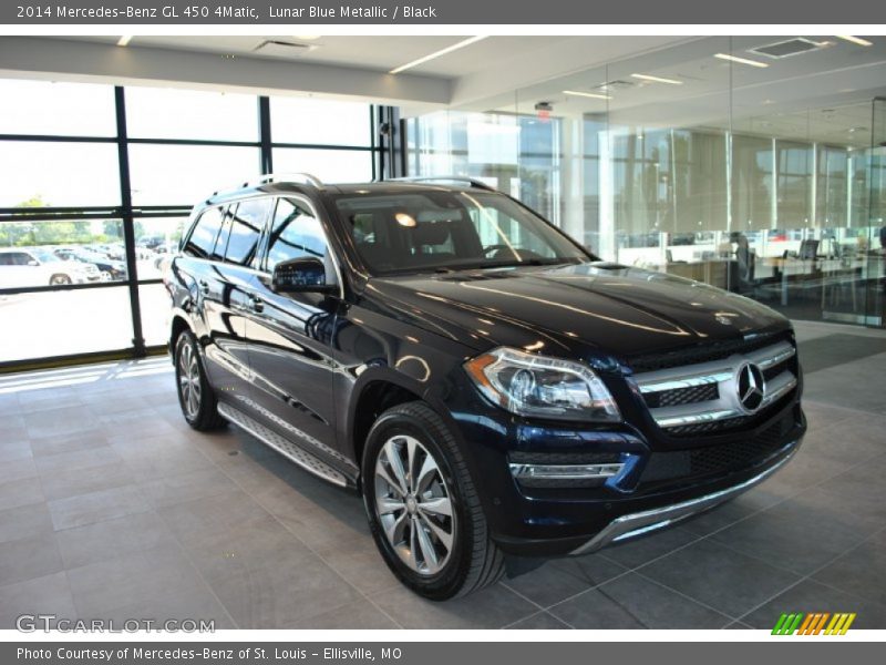 Lunar Blue Metallic / Black 2014 Mercedes-Benz GL 450 4Matic