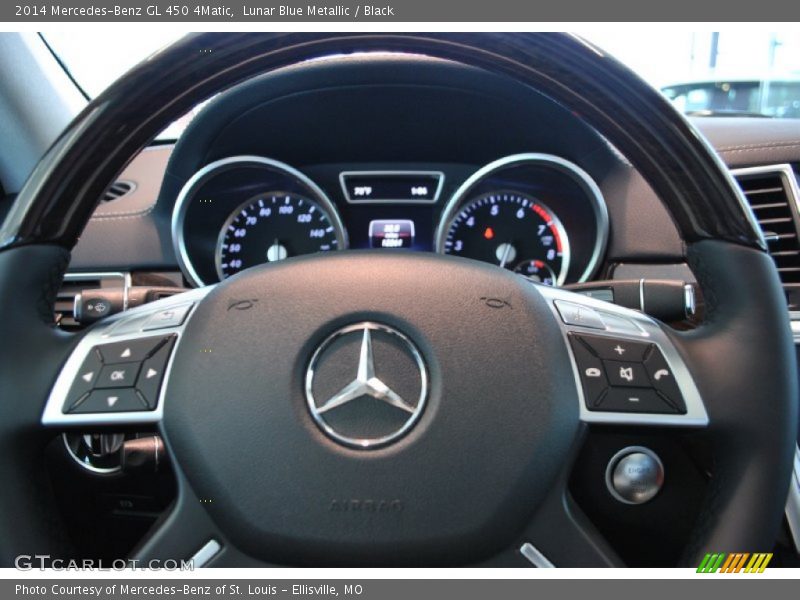 Lunar Blue Metallic / Black 2014 Mercedes-Benz GL 450 4Matic