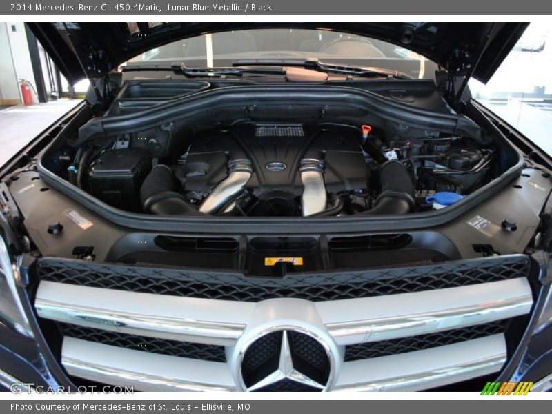 Lunar Blue Metallic / Black 2014 Mercedes-Benz GL 450 4Matic