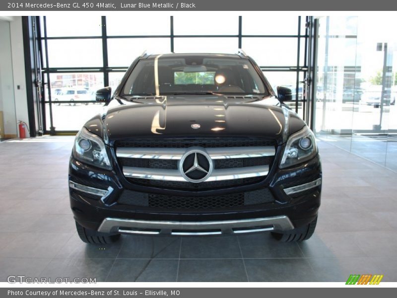 Lunar Blue Metallic / Black 2014 Mercedes-Benz GL 450 4Matic