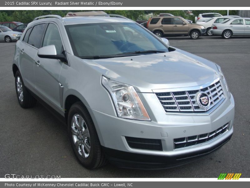 Radiant Silver Metallic / Ebony/Ebony 2015 Cadillac SRX Luxury