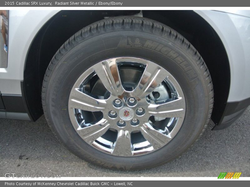 Radiant Silver Metallic / Ebony/Ebony 2015 Cadillac SRX Luxury
