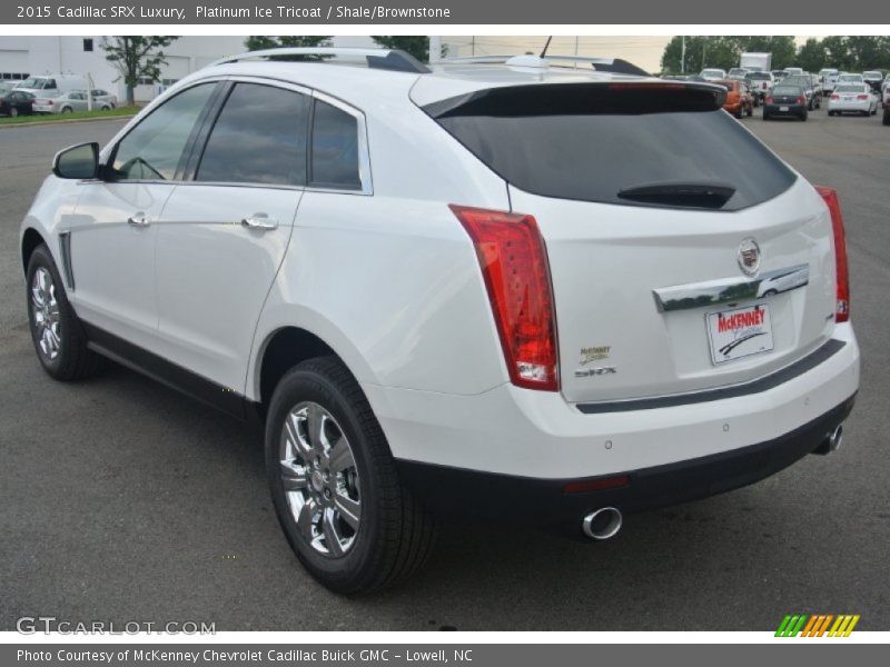 Platinum Ice Tricoat / Shale/Brownstone 2015 Cadillac SRX Luxury
