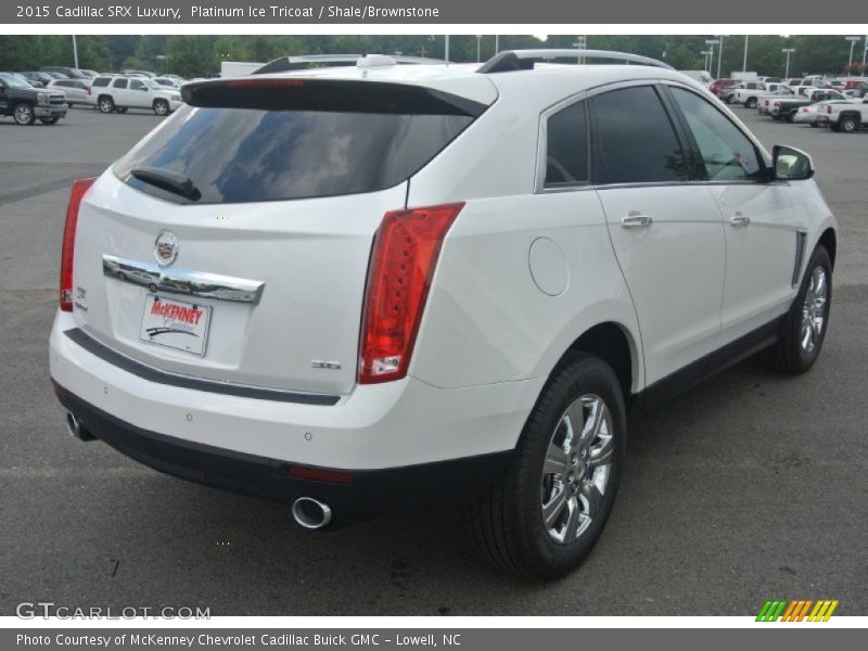 Platinum Ice Tricoat / Shale/Brownstone 2015 Cadillac SRX Luxury
