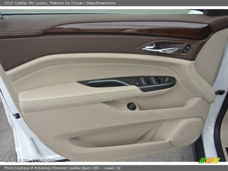 Platinum Ice Tricoat / Shale/Brownstone 2015 Cadillac SRX Luxury