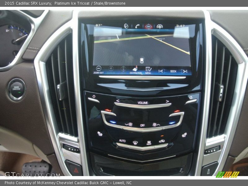 Platinum Ice Tricoat / Shale/Brownstone 2015 Cadillac SRX Luxury