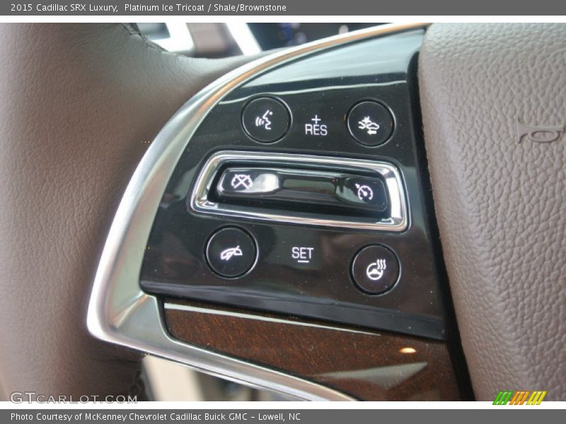 Platinum Ice Tricoat / Shale/Brownstone 2015 Cadillac SRX Luxury