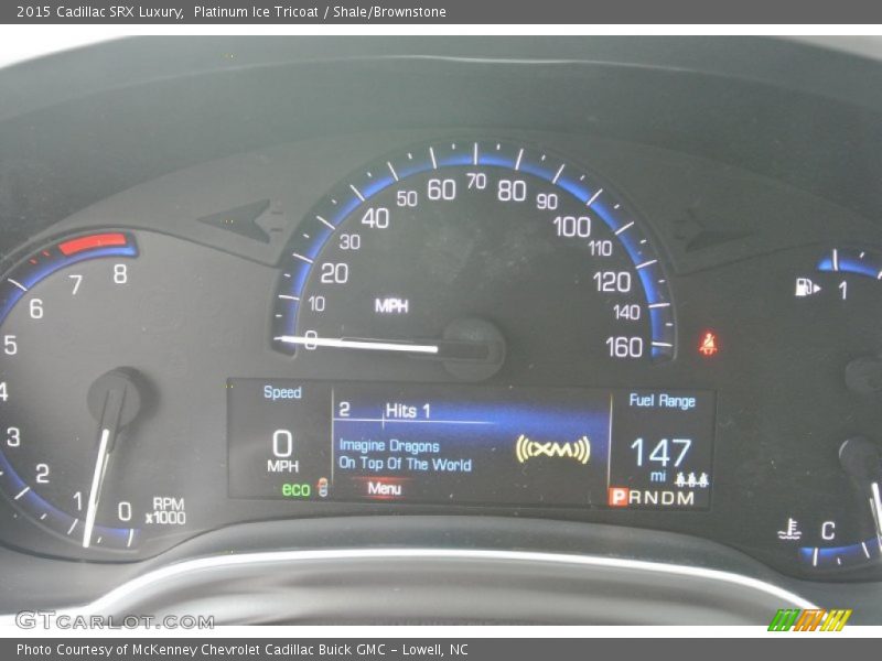 Platinum Ice Tricoat / Shale/Brownstone 2015 Cadillac SRX Luxury