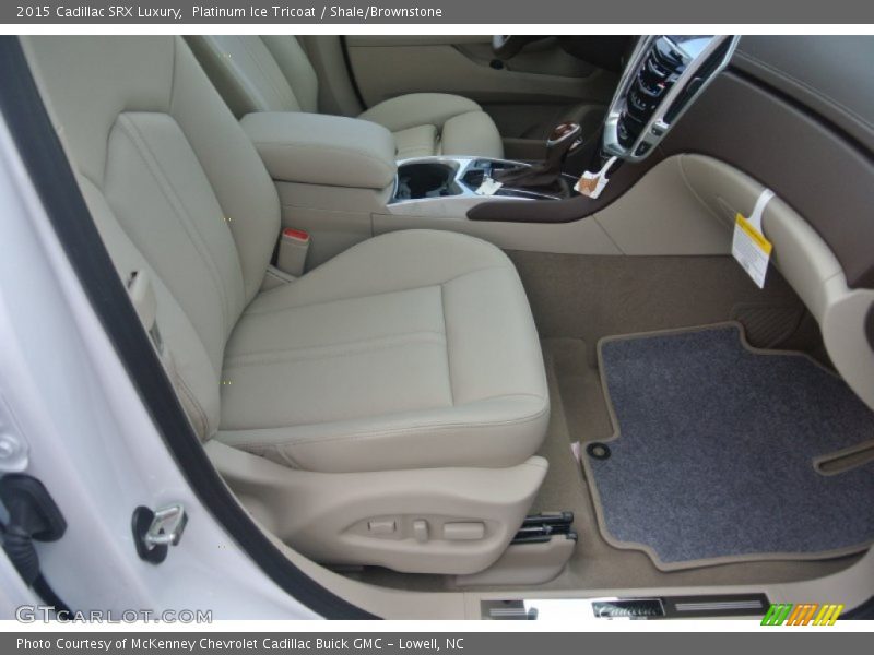 Platinum Ice Tricoat / Shale/Brownstone 2015 Cadillac SRX Luxury