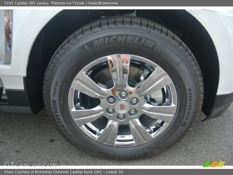 Platinum Ice Tricoat / Shale/Brownstone 2015 Cadillac SRX Luxury