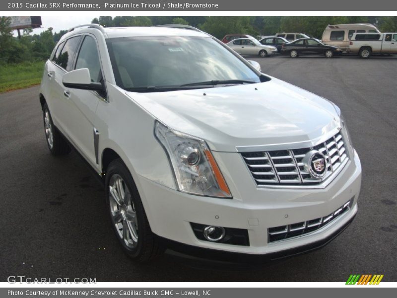 Platinum Ice Tricoat / Shale/Brownstone 2015 Cadillac SRX Performance