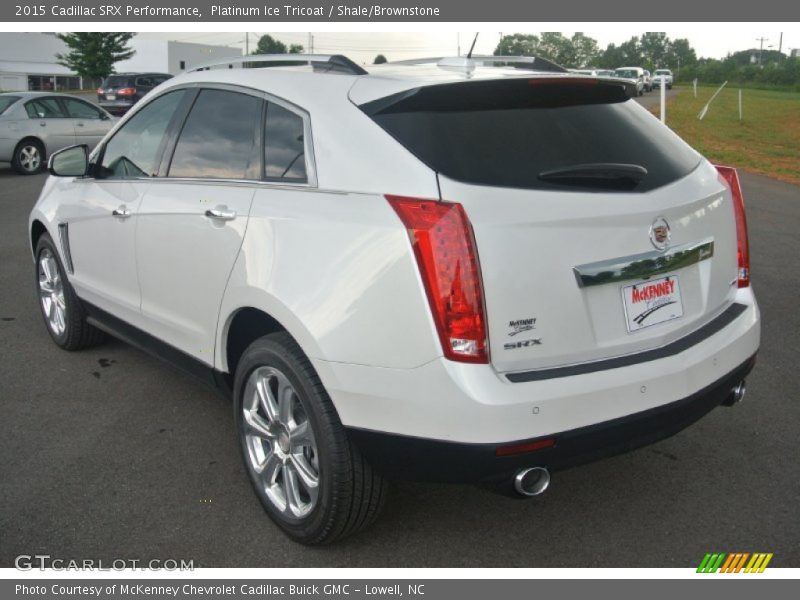 Platinum Ice Tricoat / Shale/Brownstone 2015 Cadillac SRX Performance