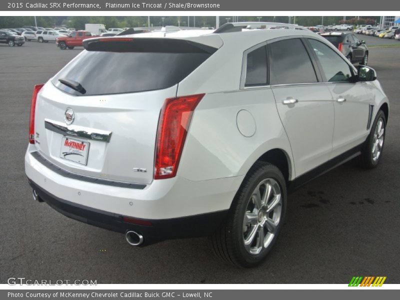 Platinum Ice Tricoat / Shale/Brownstone 2015 Cadillac SRX Performance