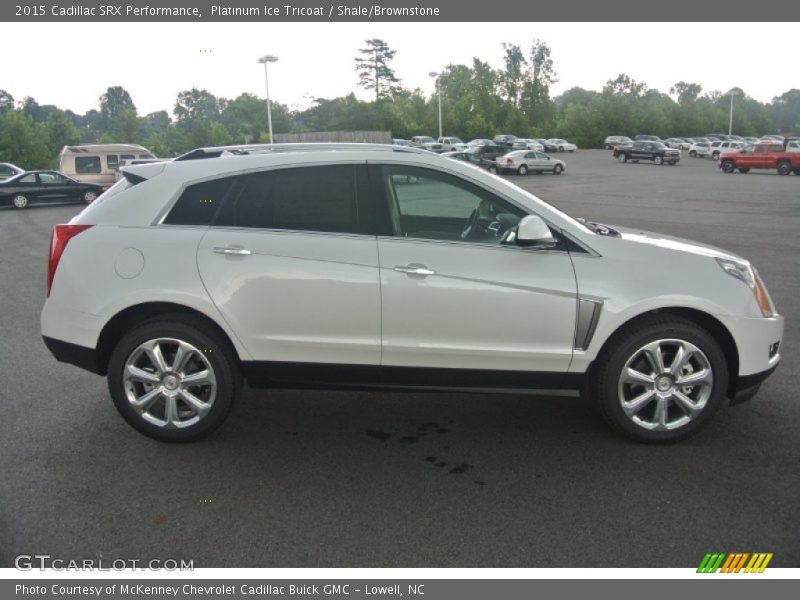 Platinum Ice Tricoat / Shale/Brownstone 2015 Cadillac SRX Performance
