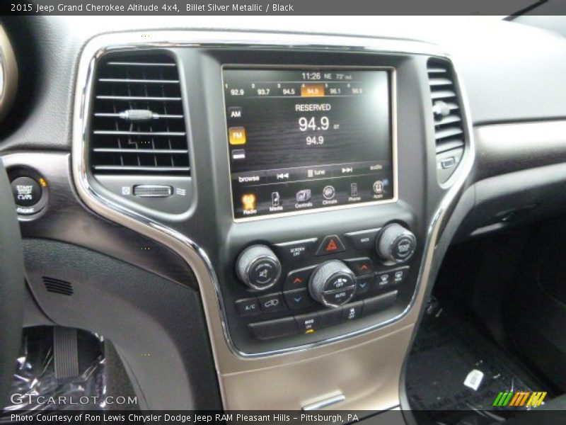 Billet Silver Metallic / Black 2015 Jeep Grand Cherokee Altitude 4x4