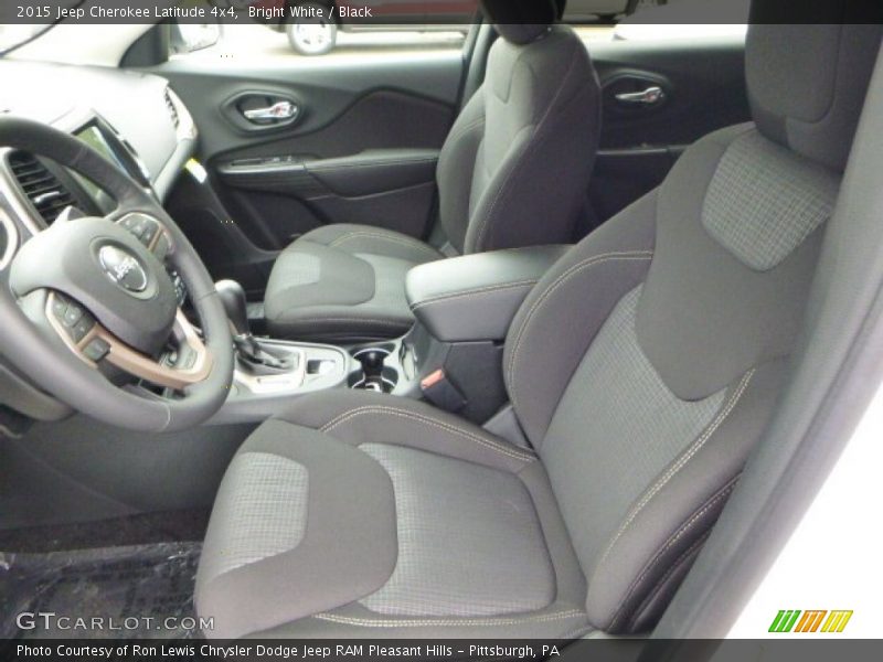 Front Seat of 2015 Cherokee Latitude 4x4