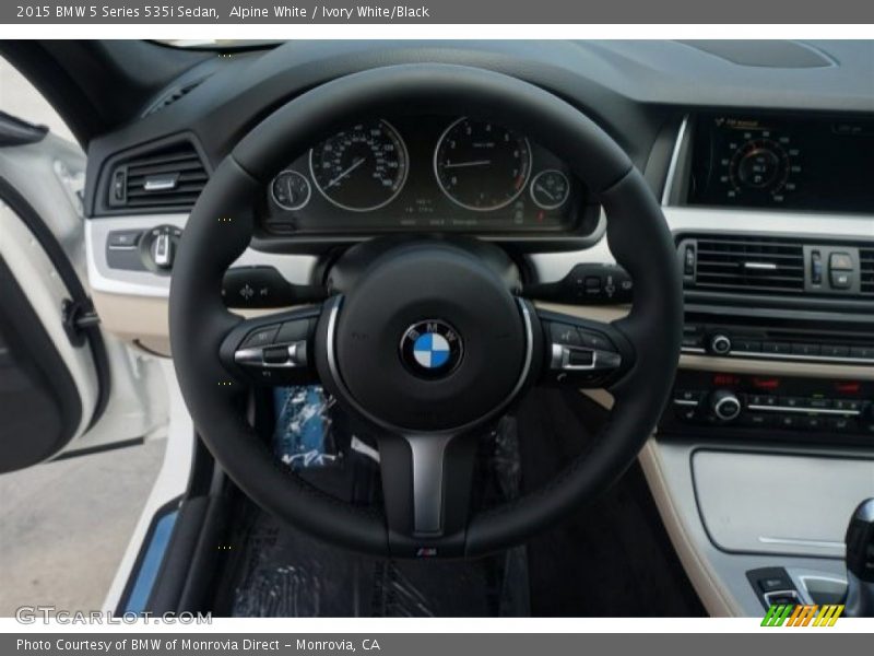 Alpine White / Ivory White/Black 2015 BMW 5 Series 535i Sedan