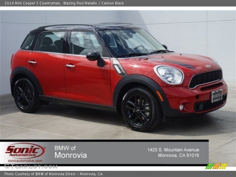 Blazing Red Metallic / Carbon Black 2014 Mini Cooper S Countryman
