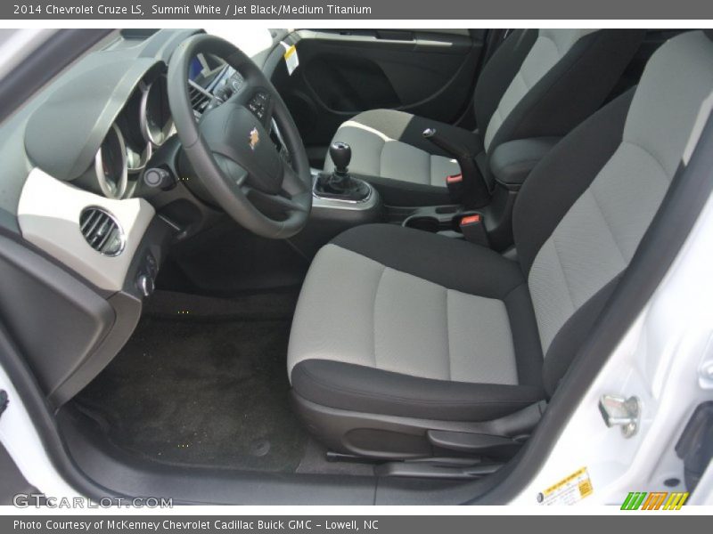 Summit White / Jet Black/Medium Titanium 2014 Chevrolet Cruze LS