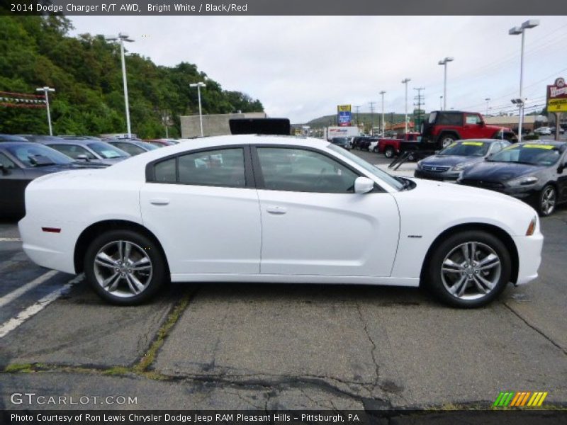 Bright White / Black/Red 2014 Dodge Charger R/T AWD