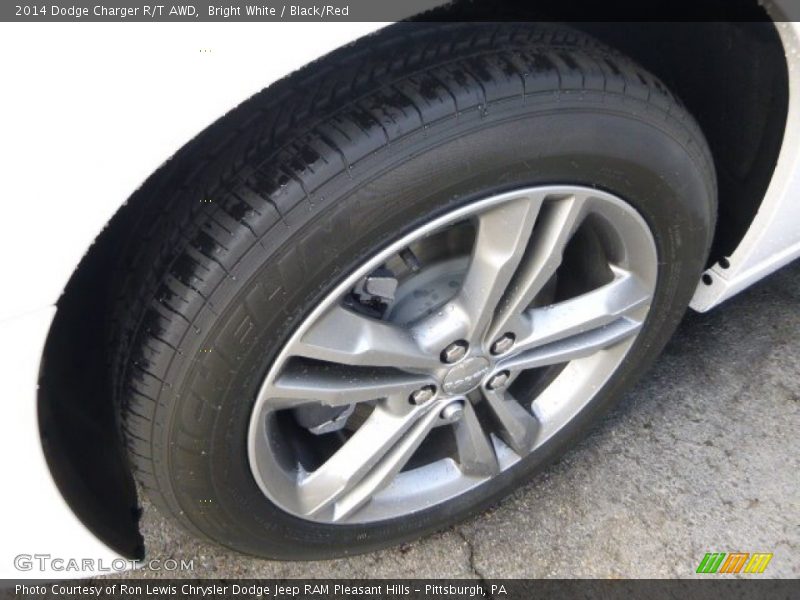 Bright White / Black/Red 2014 Dodge Charger R/T AWD