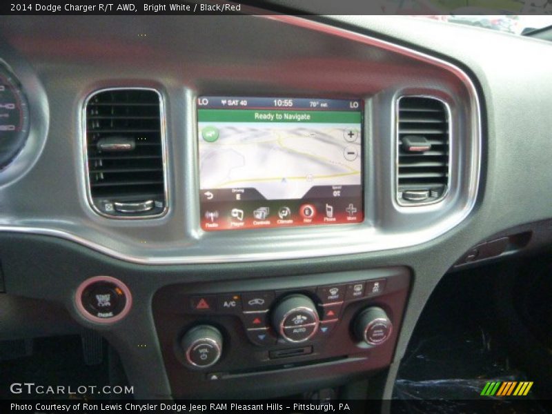 Bright White / Black/Red 2014 Dodge Charger R/T AWD