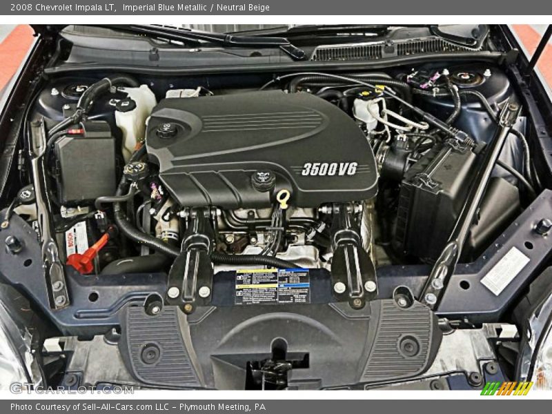 Imperial Blue Metallic / Neutral Beige 2008 Chevrolet Impala LT