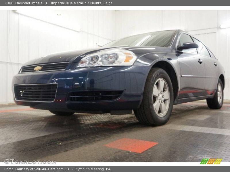 Imperial Blue Metallic / Neutral Beige 2008 Chevrolet Impala LT
