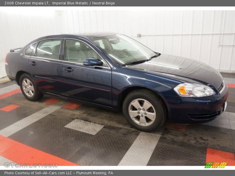 Imperial Blue Metallic / Neutral Beige 2008 Chevrolet Impala LT