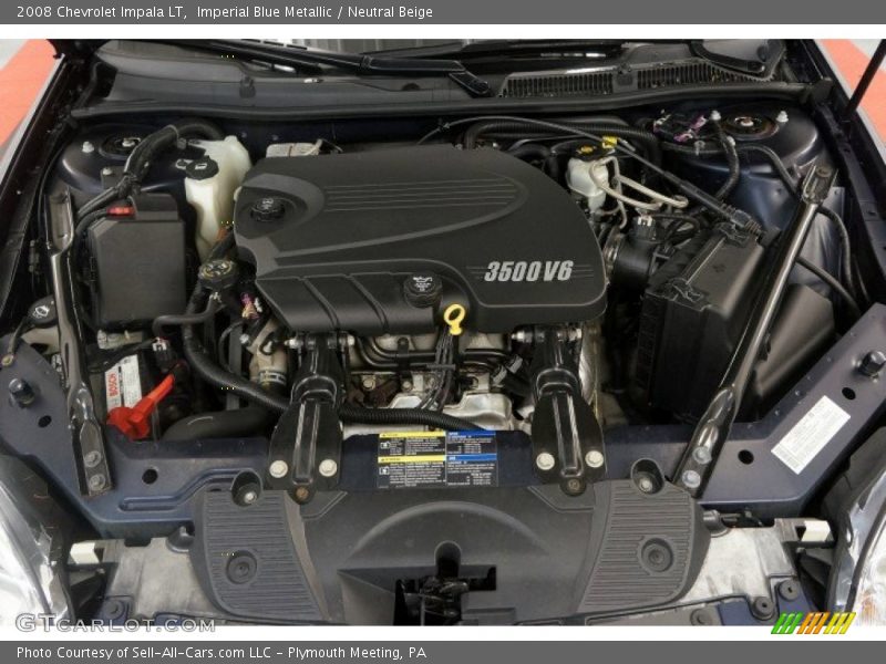 Imperial Blue Metallic / Neutral Beige 2008 Chevrolet Impala LT