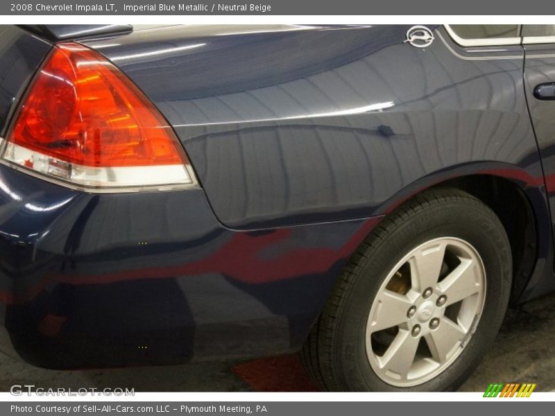 Imperial Blue Metallic / Neutral Beige 2008 Chevrolet Impala LT